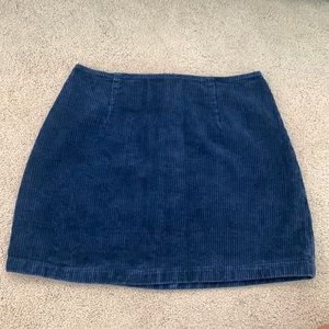 Kendall & Kylie Blue Corduroy Skirt